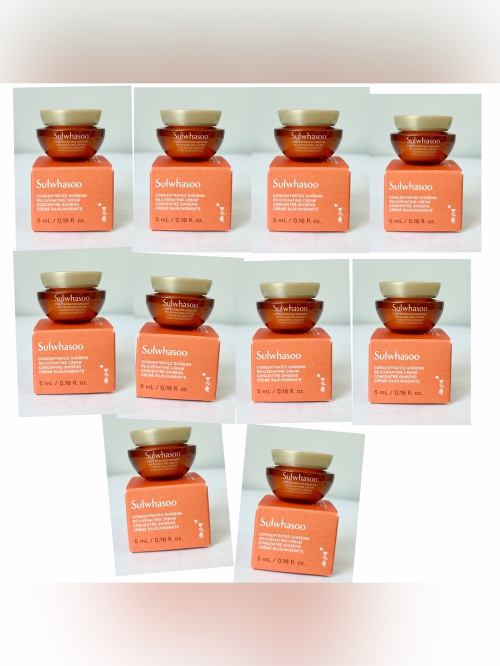 10Sulwhasoo Concentrated Ginseng Renewing Cream travel mini 5ml / 0.16 oz